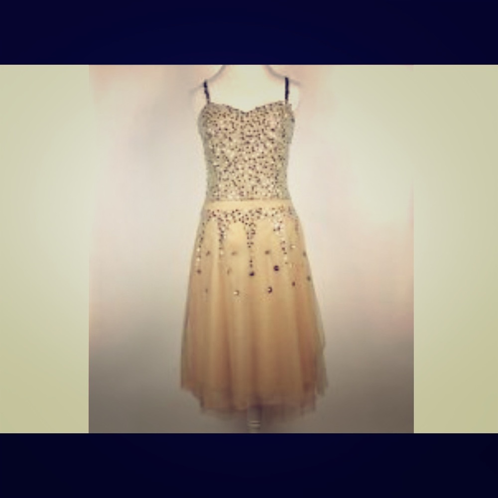 Anthropology Lux spaghetti strap dress